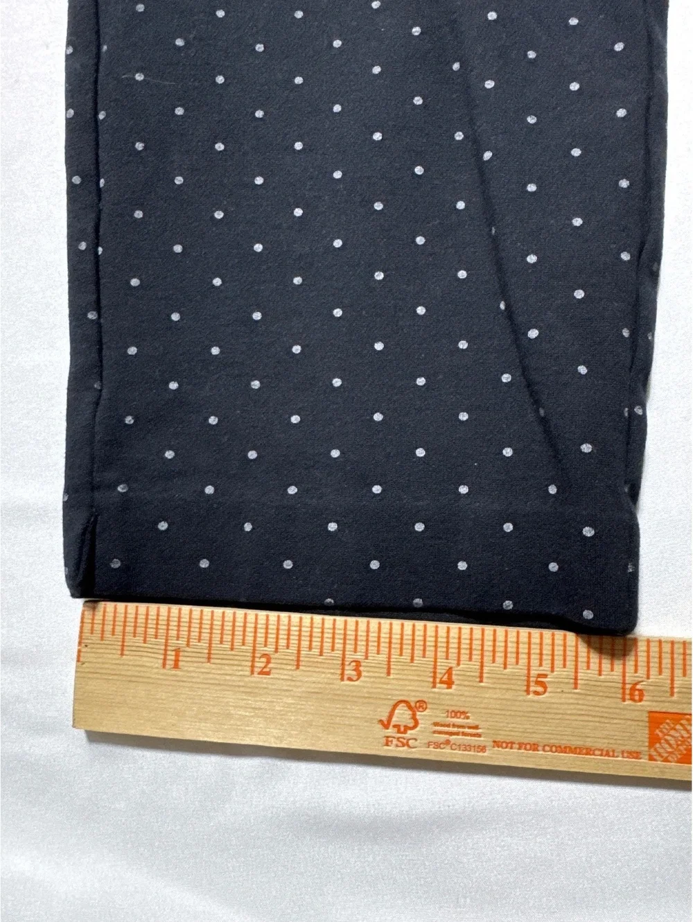 Charter Club Cambridge Slim Black Polka Dot Pants Size 10 -